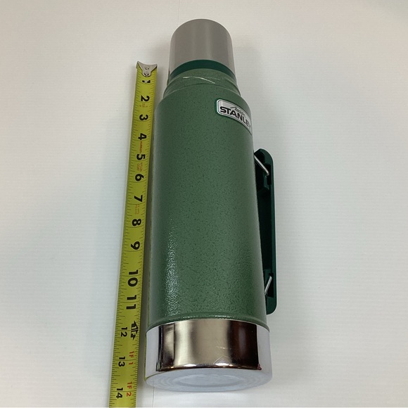 Stanley Aladdin Green Vacuum Bottle Thermos A-944DH Quart Vintage - Made in USA - Picture 5 of 9